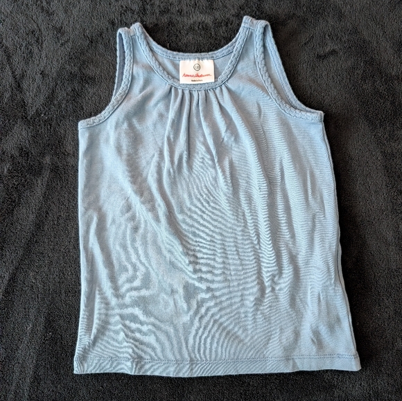 Hanna Andersson Other - Hanna Andersson Braid detail Tank Top Sleeveless Layering Tee 100% Pima Cotton